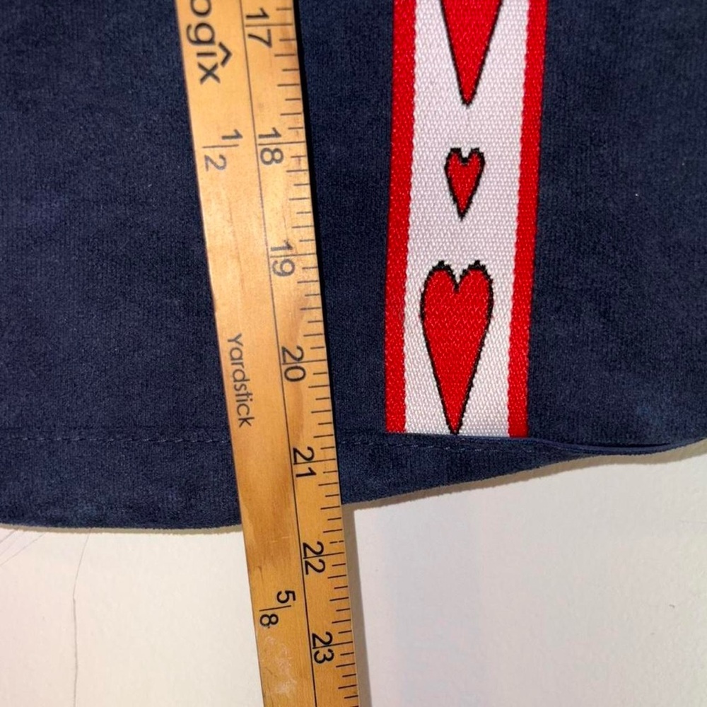 Brighton Navy Tote with Red and White Heart-Strap - Picture 4 of 6